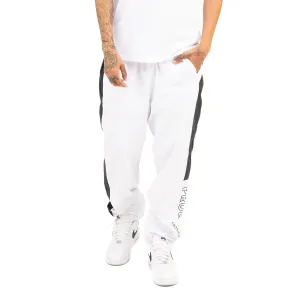 Pro Club Full Court Windbreaker Pants - White/Black