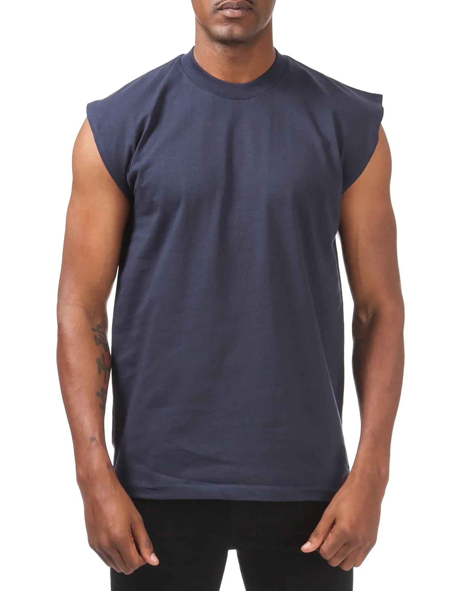 Pro Club Heavyweight Sleeveless Muscle Tee - NAVY
