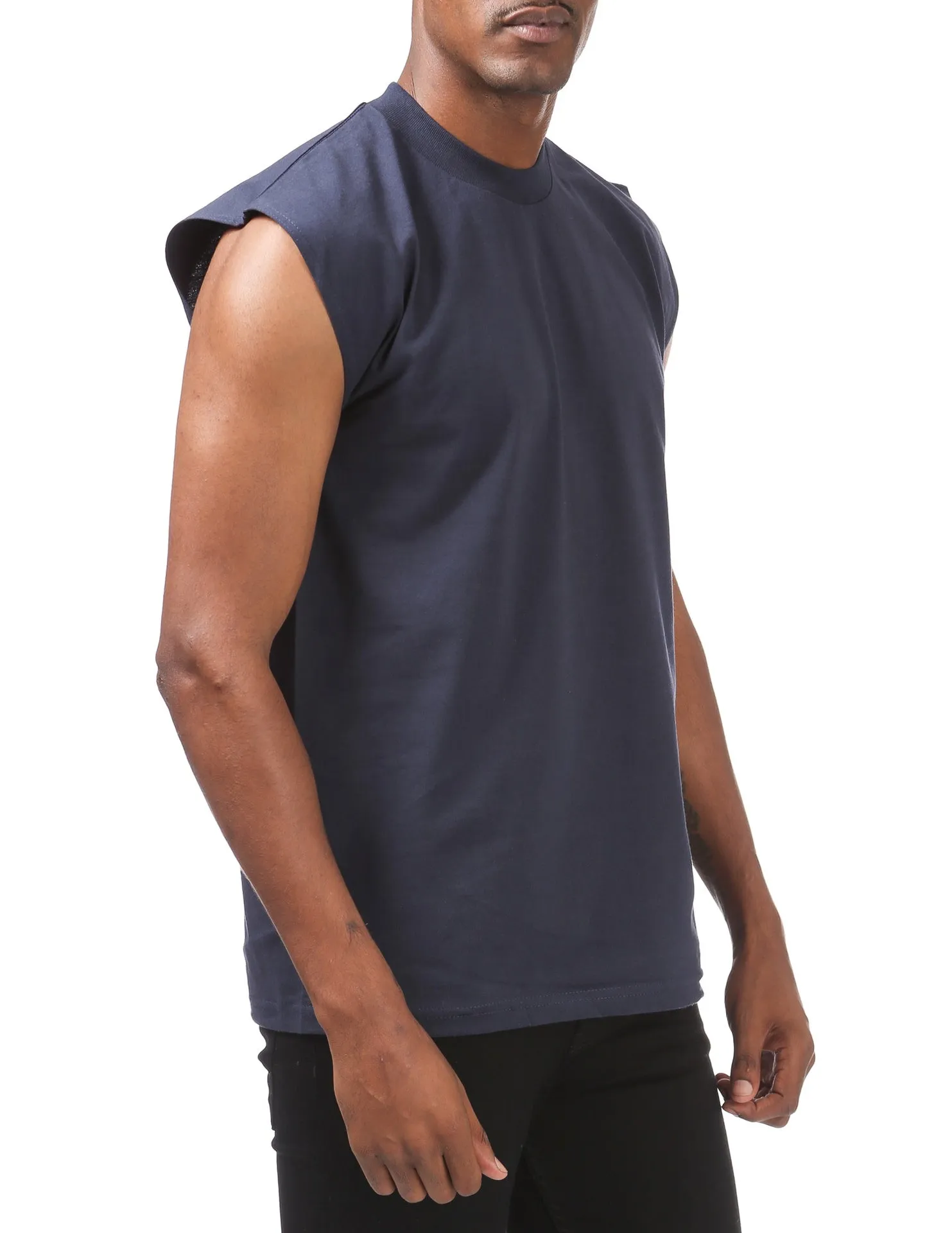 Pro Club Heavyweight Sleeveless Muscle Tee - NAVY