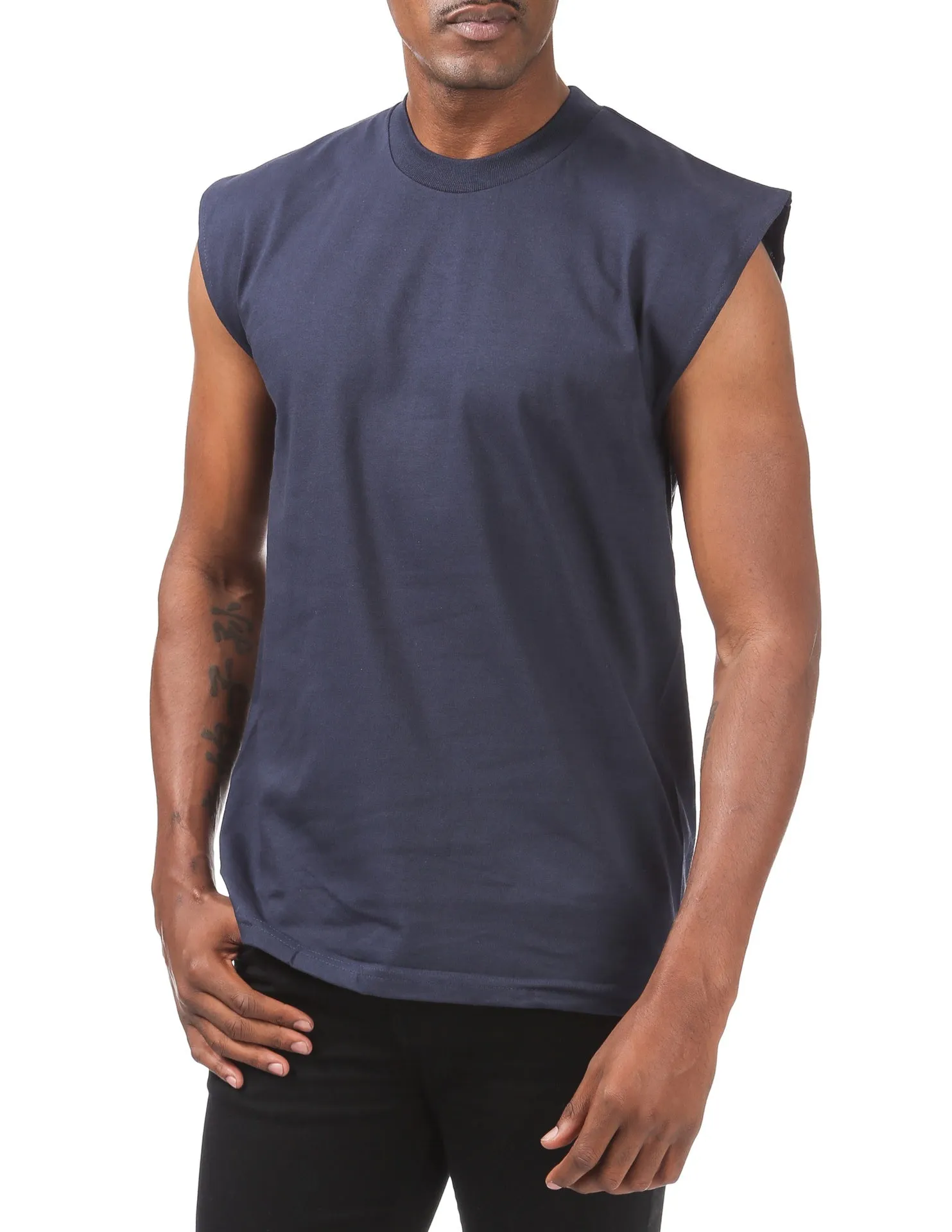Pro Club Heavyweight Sleeveless Muscle Tee - NAVY