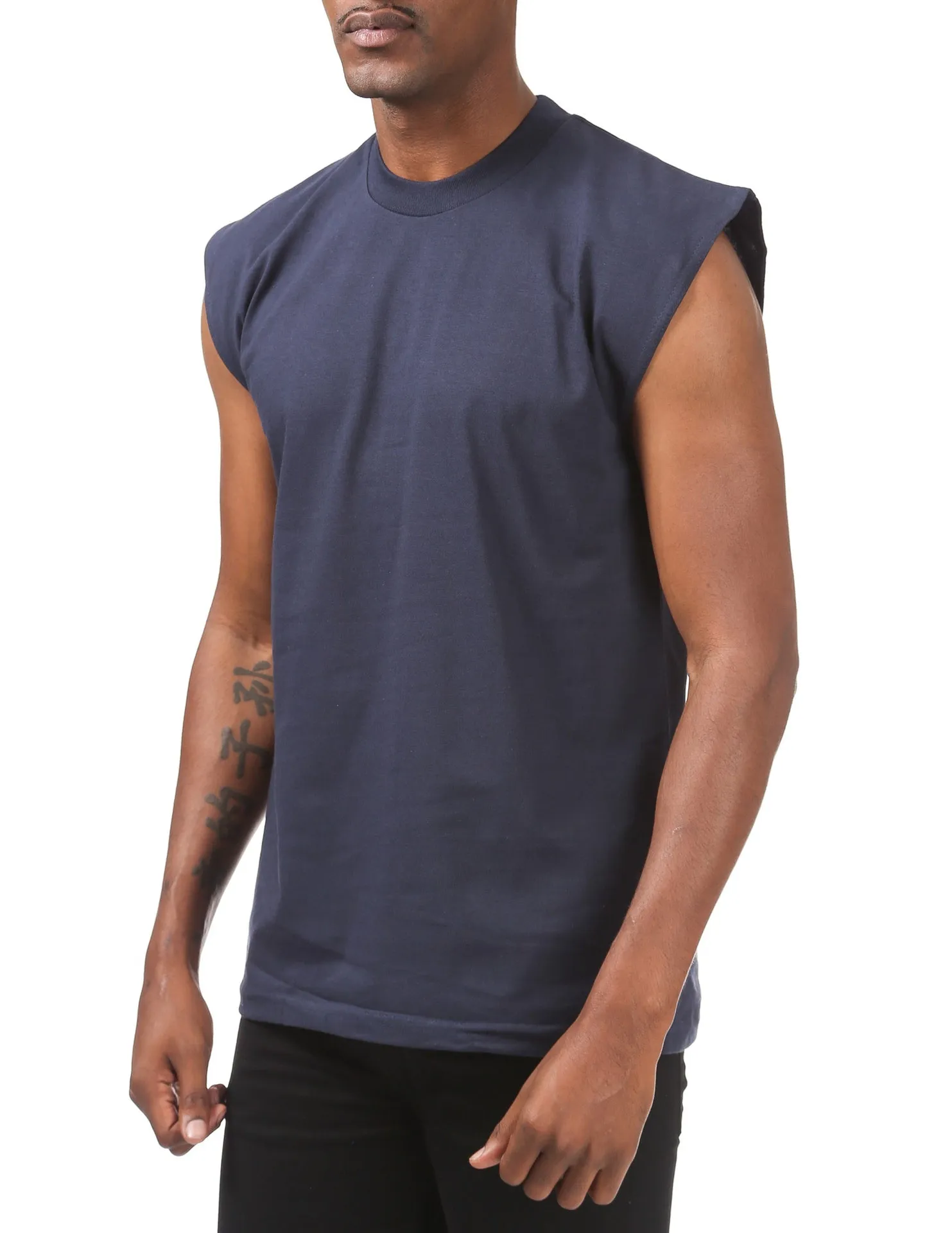 Pro Club Heavyweight Sleeveless Muscle Tee - NAVY