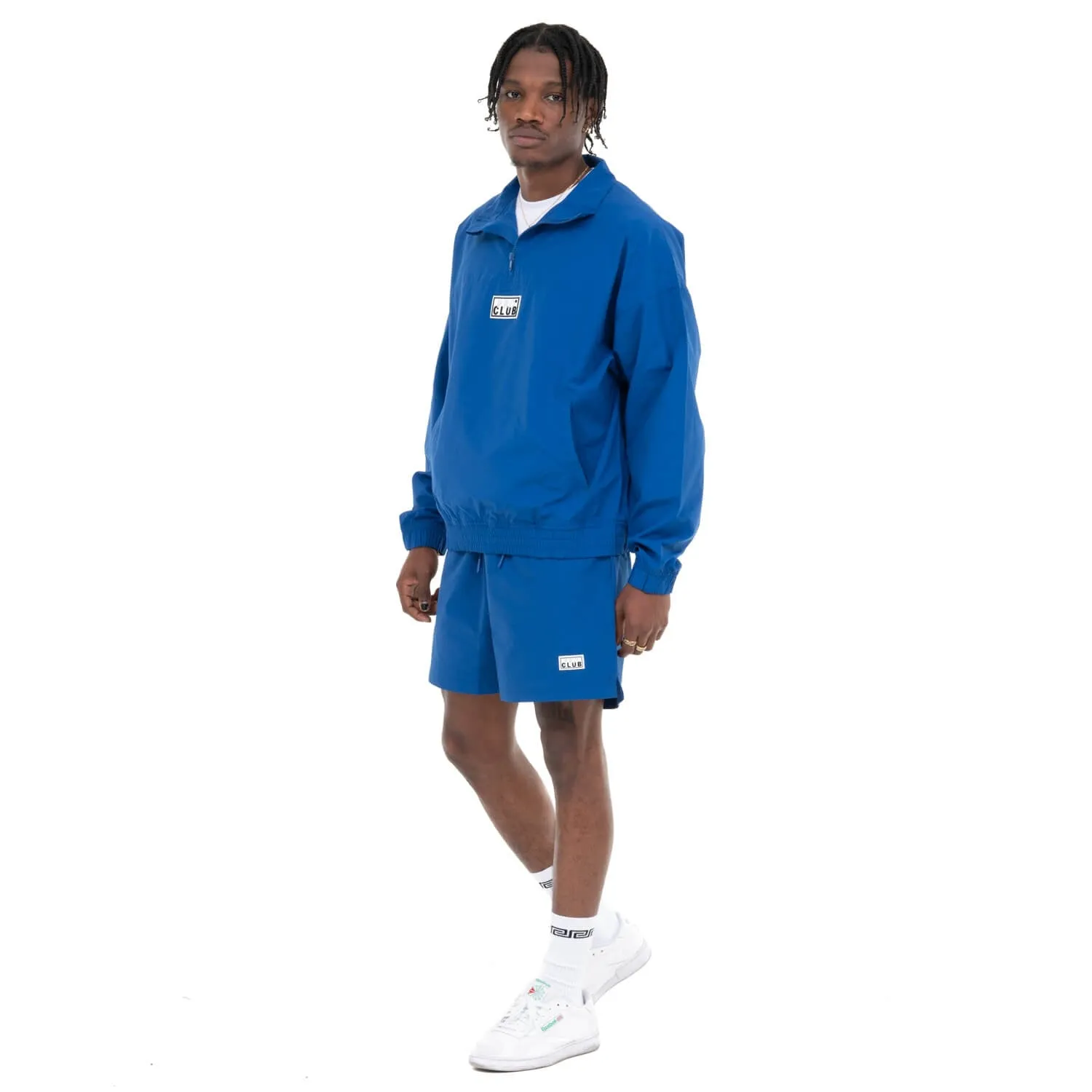 Pro Club Men's Comfort Cotton/Nylon Half Zip Track Jacket - ROYAL