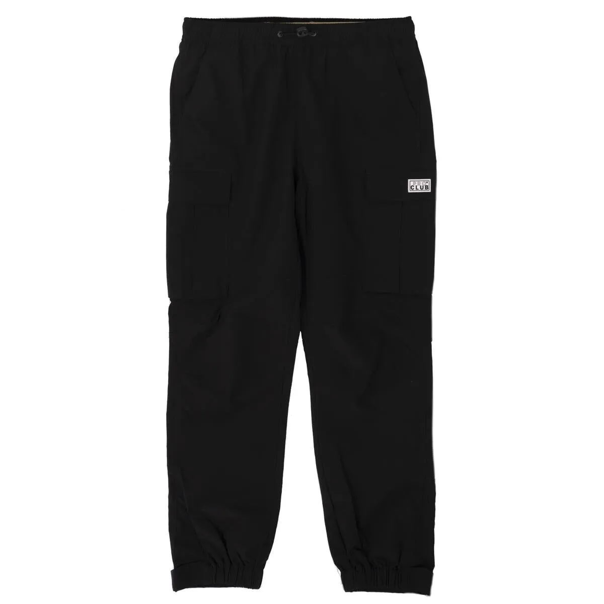 Pro Club Nylon Ripstop Cargo Track Pants - Black