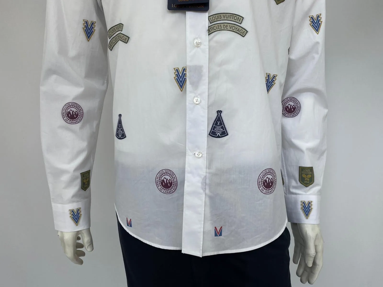 Regular Classic Fit Shirt With Stamps