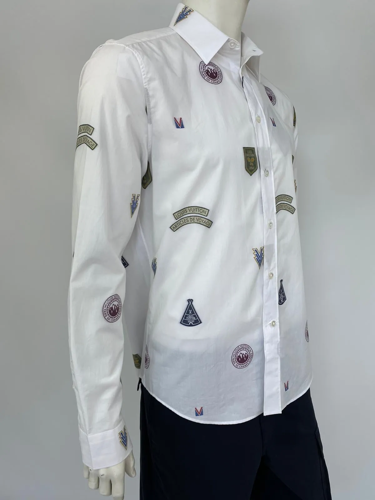 Regular Classic Fit Shirt With Stamps