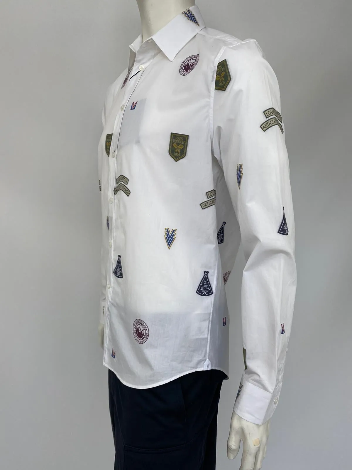 Regular Classic Fit Shirt With Stamps