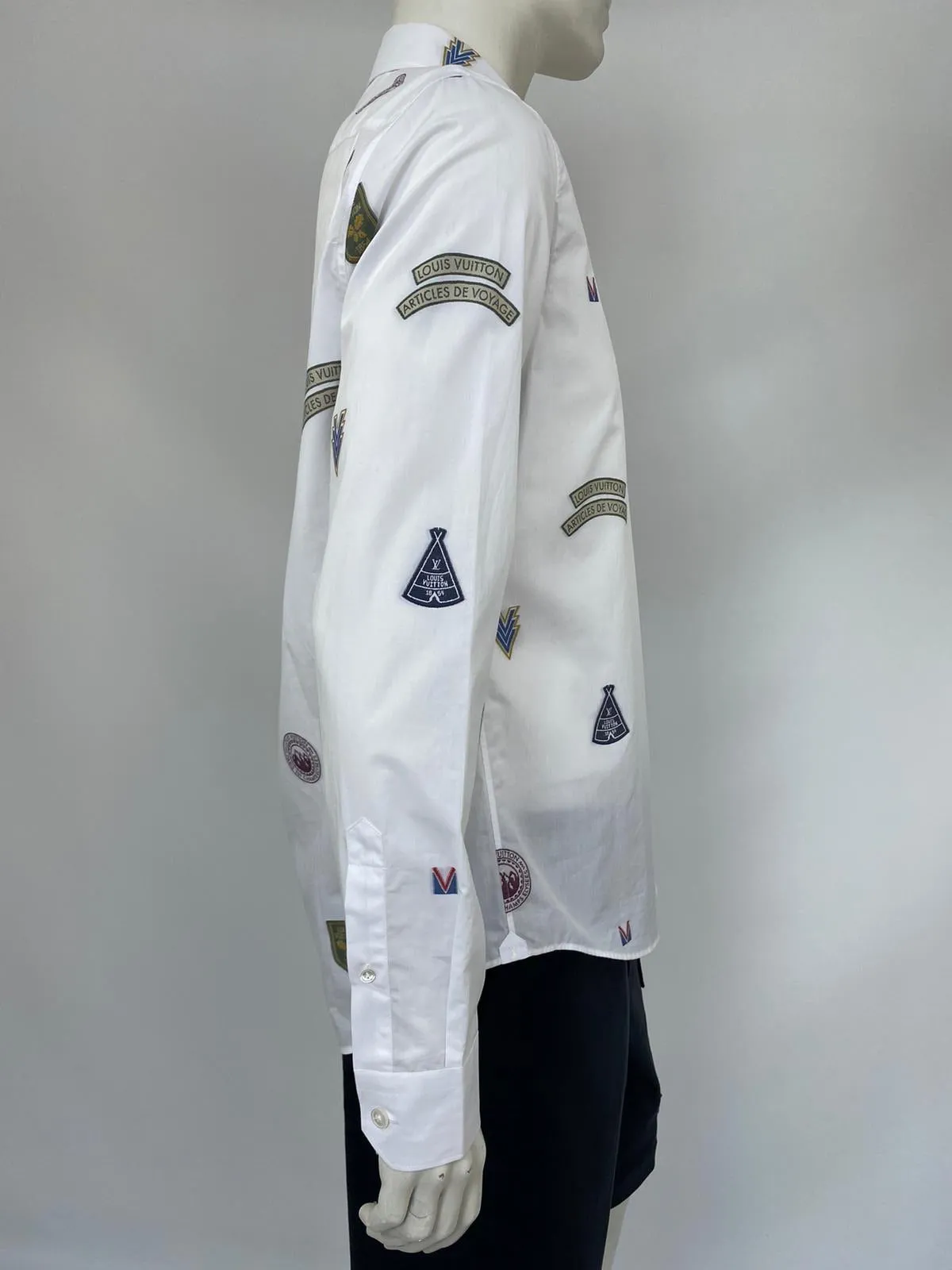 Regular Classic Fit Shirt With Stamps
