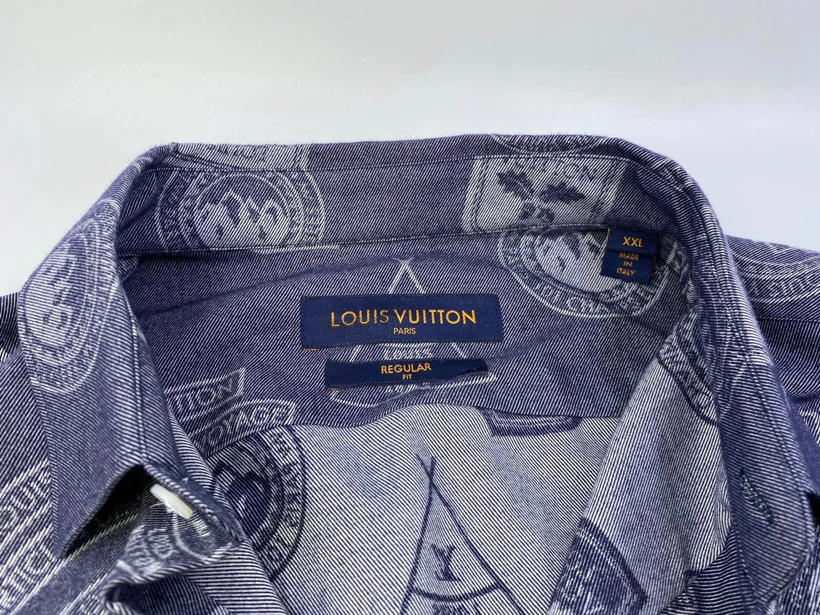 Regular Fit Classic Shirt With Stamps