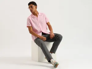 Relaxed Fit Resort Collar Textured Shirt