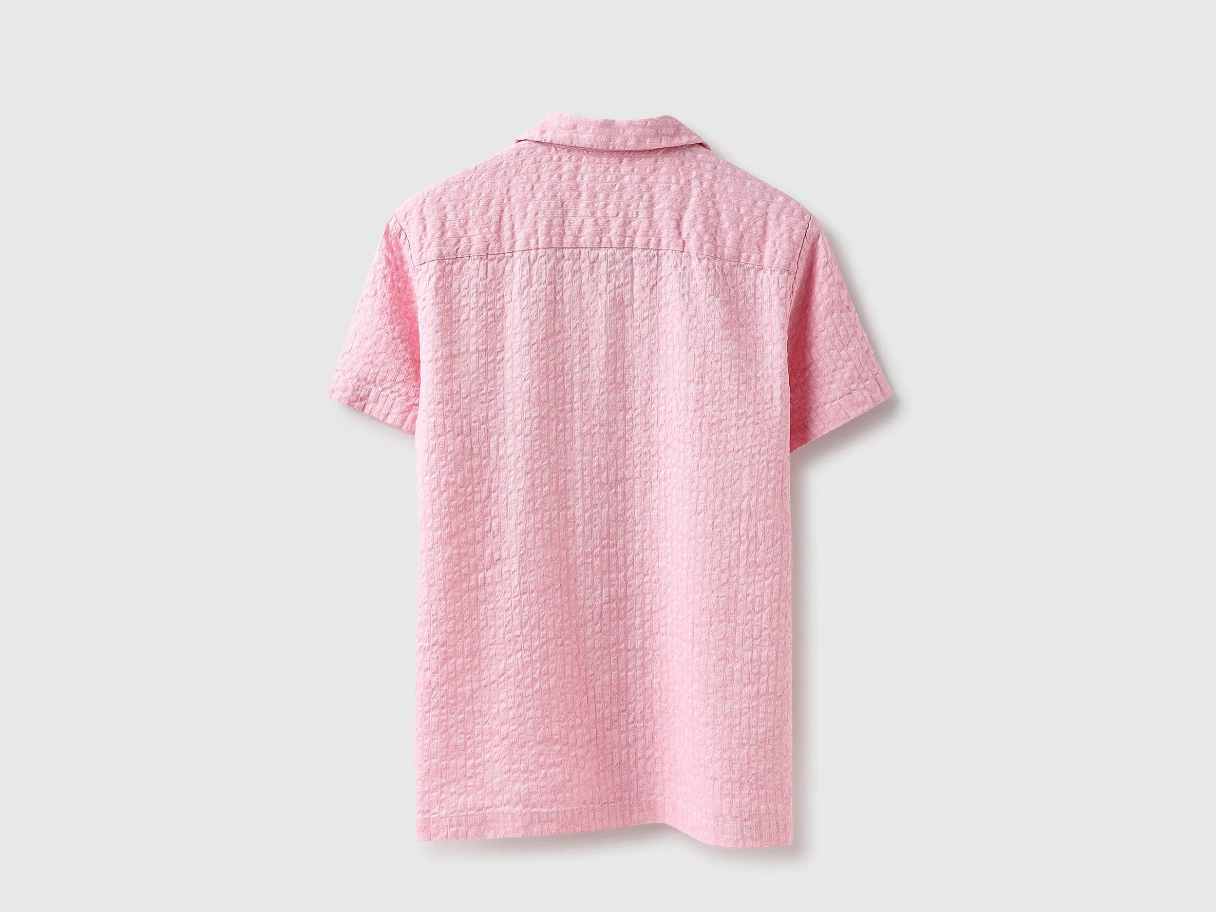 Relaxed Fit Resort Collar Textured Shirt