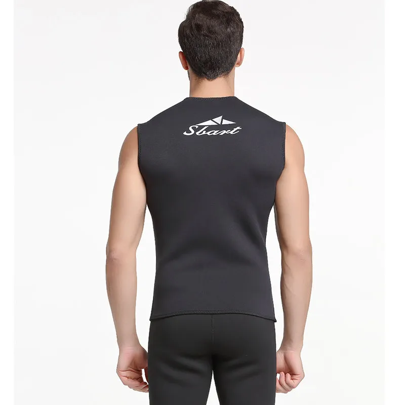 SBART 5MM Neoprene Wetsuit Vest Men's Top Jacket Sleeveless