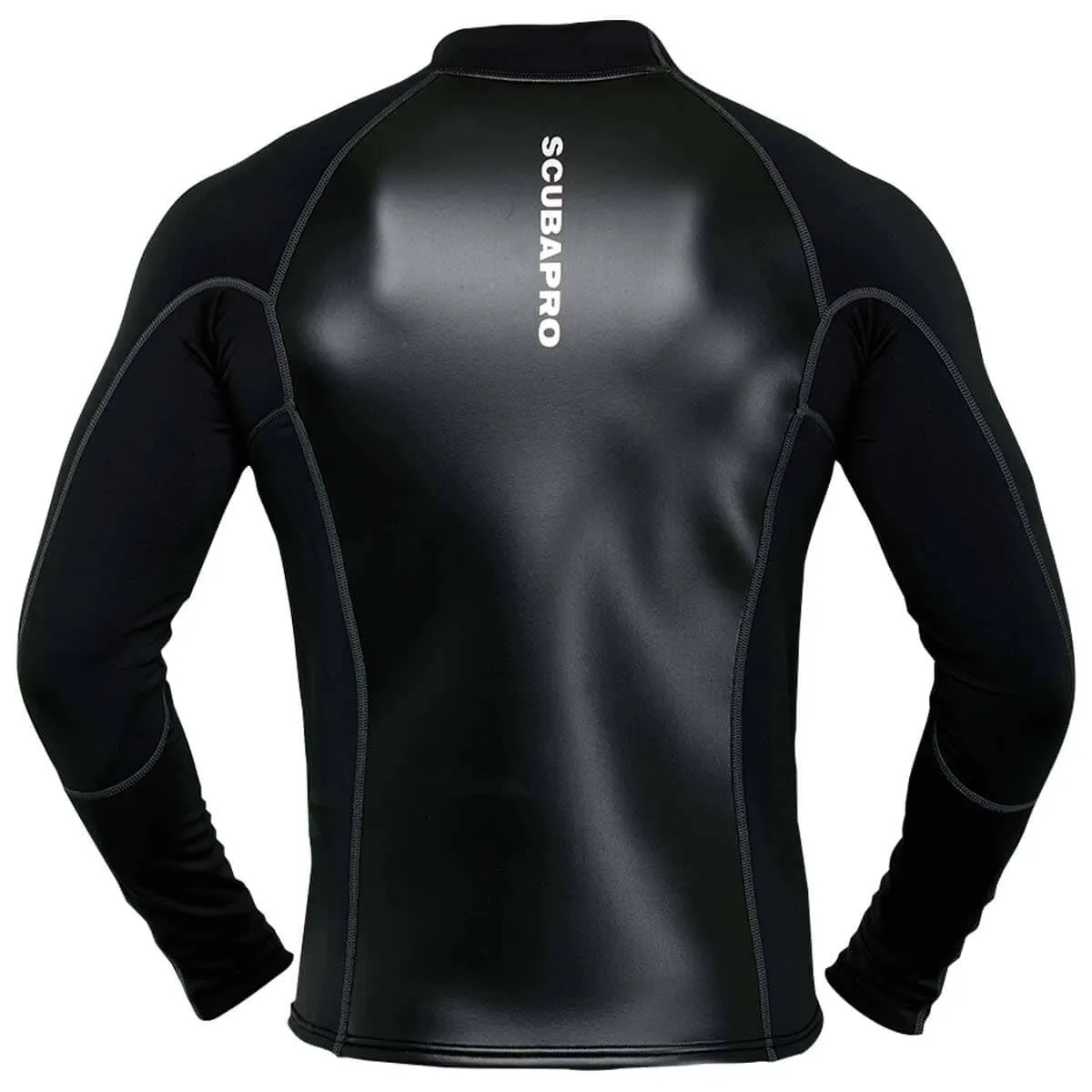SCUBAPRO Men's Hybrid Thermal Diving Top, Long-Sleeve, Large, Black