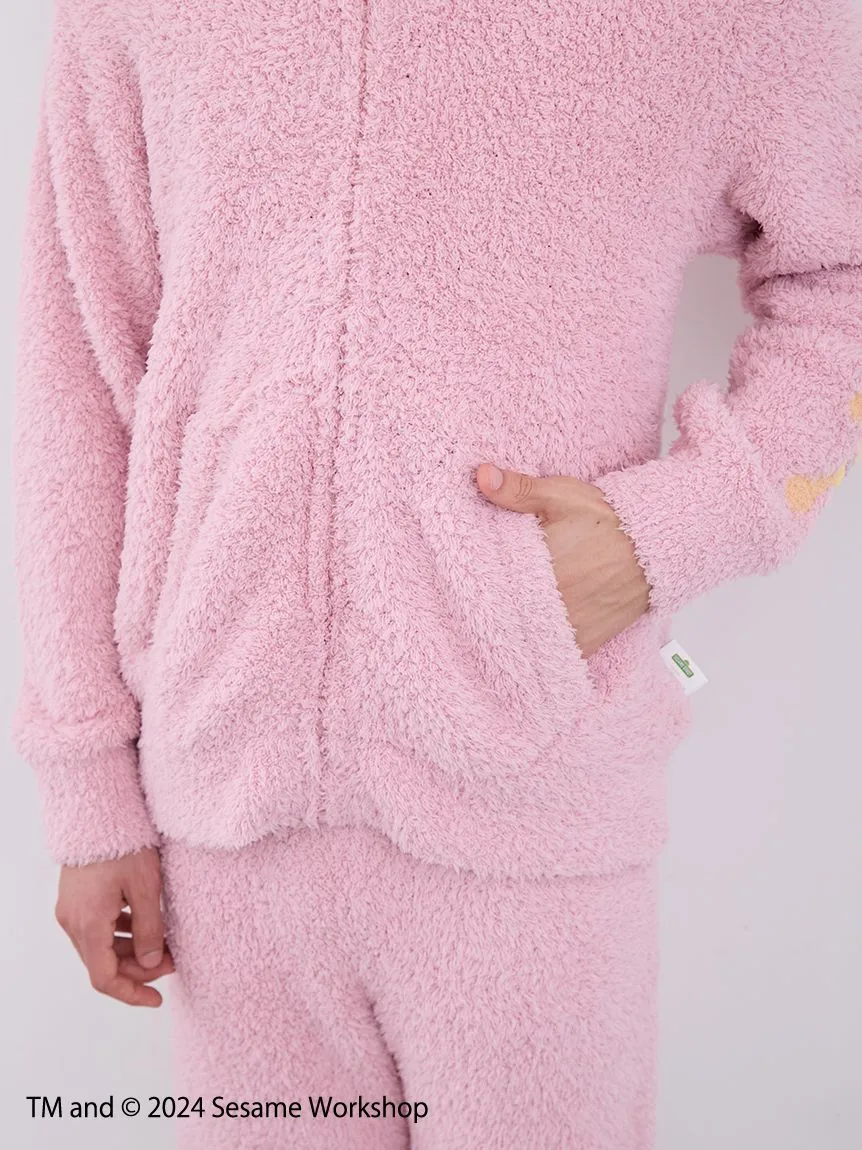 【SESAME STREET】 MEN's Elmo Hoodie and Shorts Loungewear Set