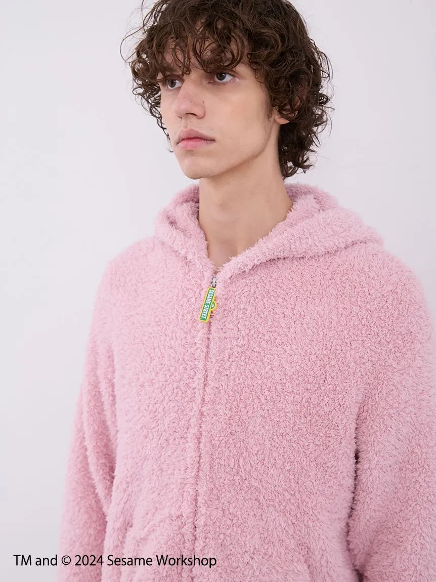 【SESAME STREET】 MEN's Elmo Hoodie and Shorts Loungewear Set