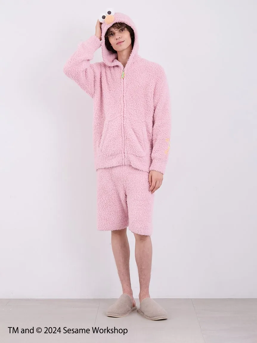 【SESAME STREET】 MEN's Elmo Hoodie and Shorts Loungewear Set