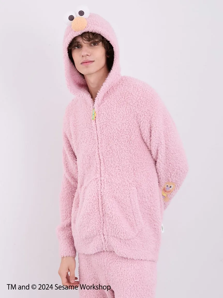 【SESAME STREET】 MEN's Elmo Hoodie and Shorts Loungewear Set
