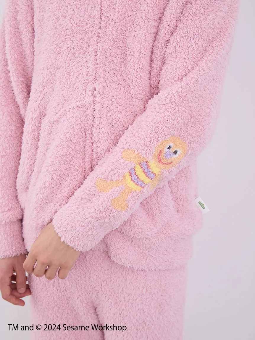 【SESAME STREET】 MEN's Elmo Hoodie and Shorts Loungewear Set