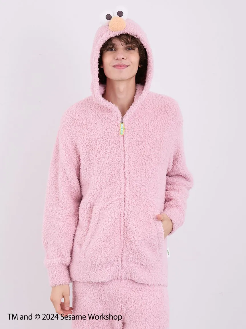 【SESAME STREET】 MEN's Elmo Hoodie and Shorts Loungewear Set