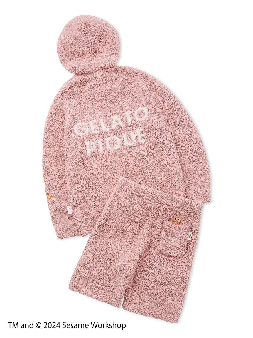 【SESAME STREET】 MEN's Elmo Hoodie and Shorts Loungewear Set