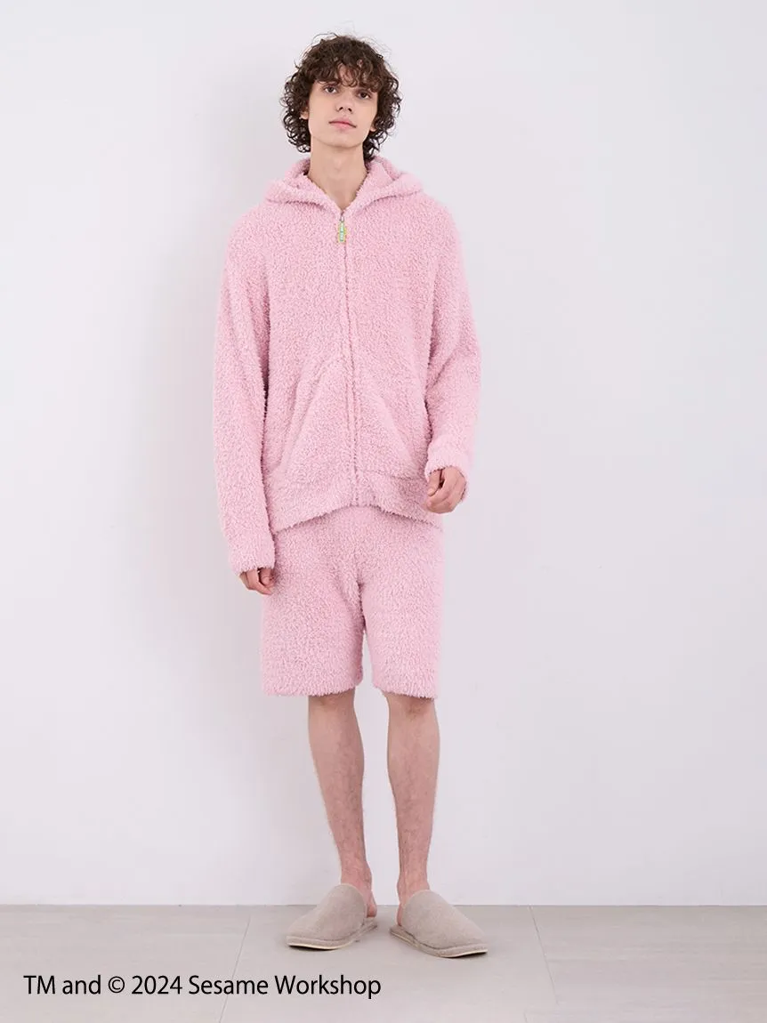 【SESAME STREET】 MEN's Elmo Hoodie and Shorts Loungewear Set