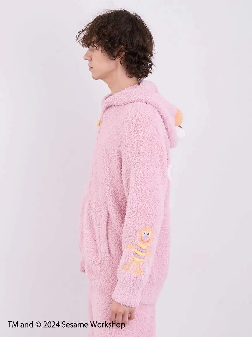 【SESAME STREET】 MEN's Elmo Hoodie and Shorts Loungewear Set