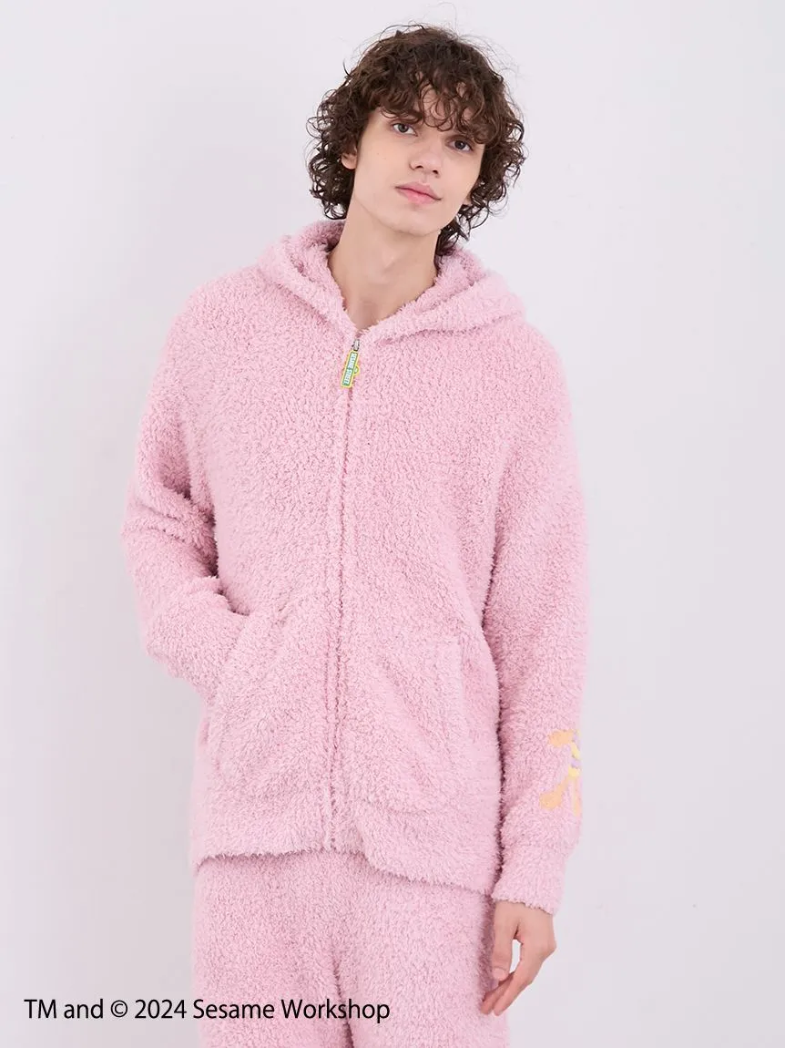 【SESAME STREET】 MEN's Elmo Hoodie and Shorts Loungewear Set
