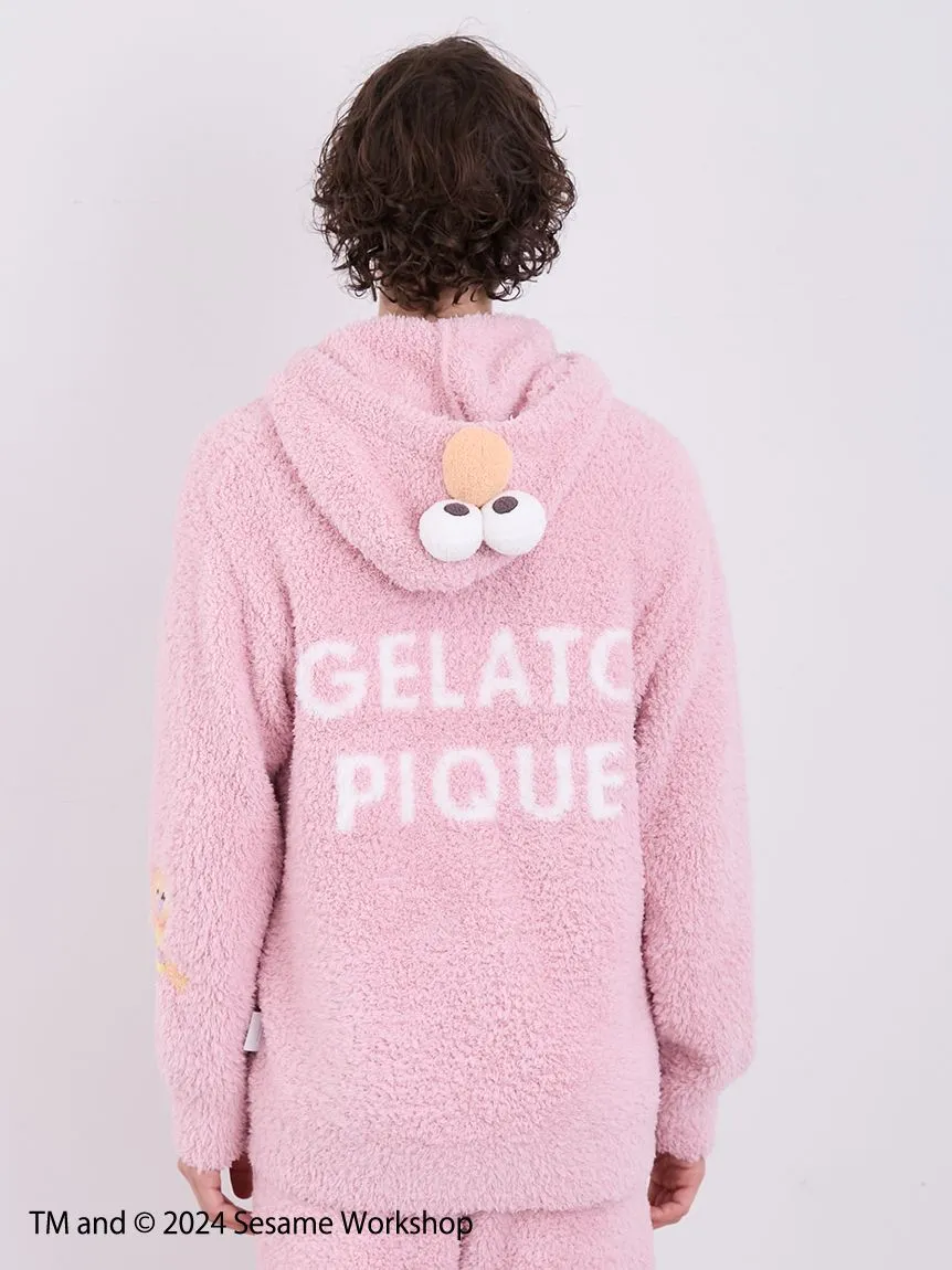 【SESAME STREET】 MEN's Elmo Hoodie and Shorts Loungewear Set