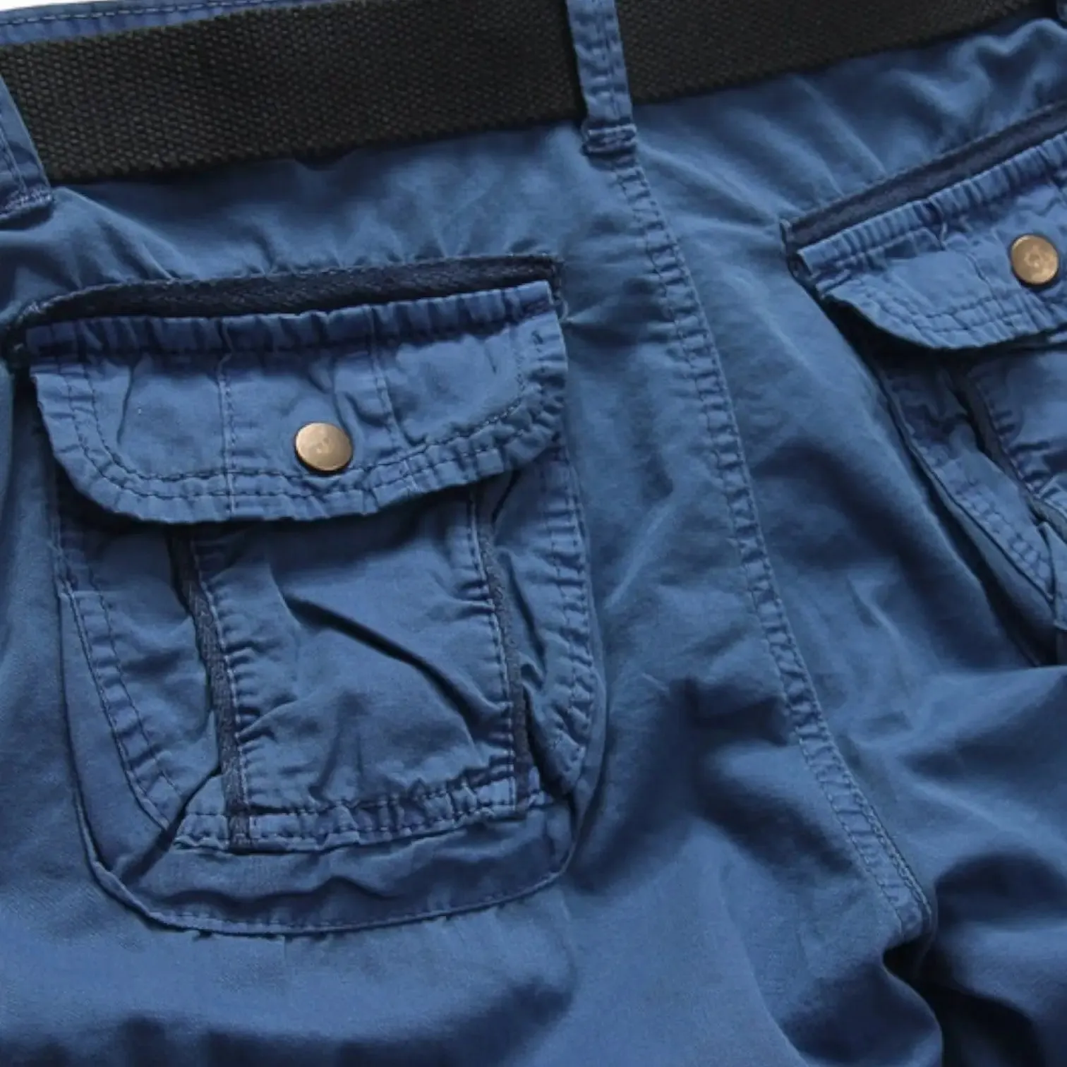 SHORT MILITAIRE - CAMOUFLAGE BLEU FONCÉ