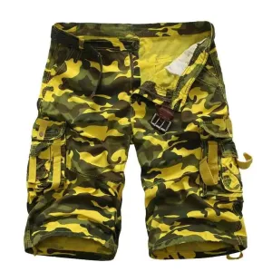 SHORT MILITAIRE - CAMOUFLAGE JAUNE