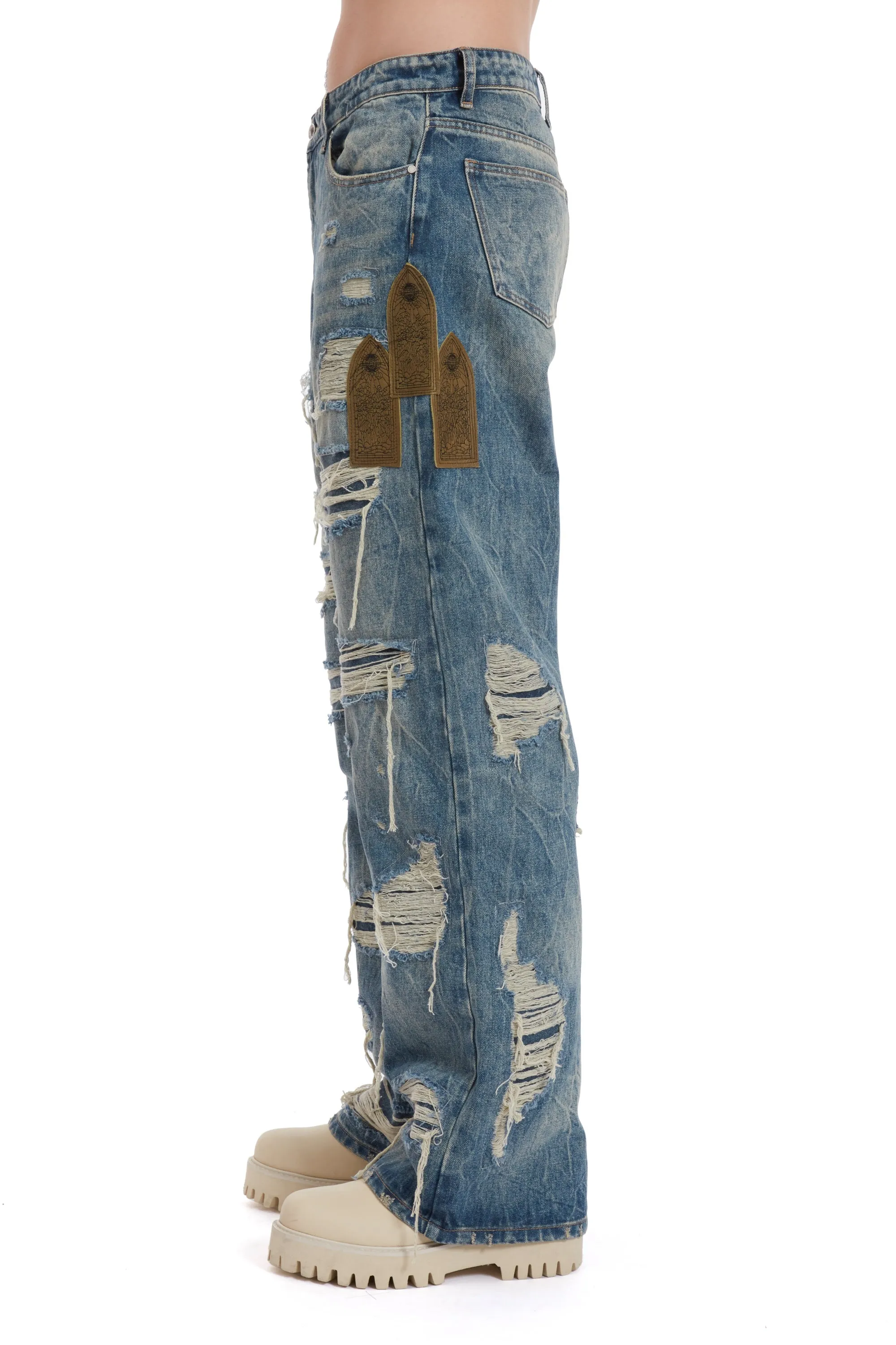 SIDE PATCH RELAXATION DENIM