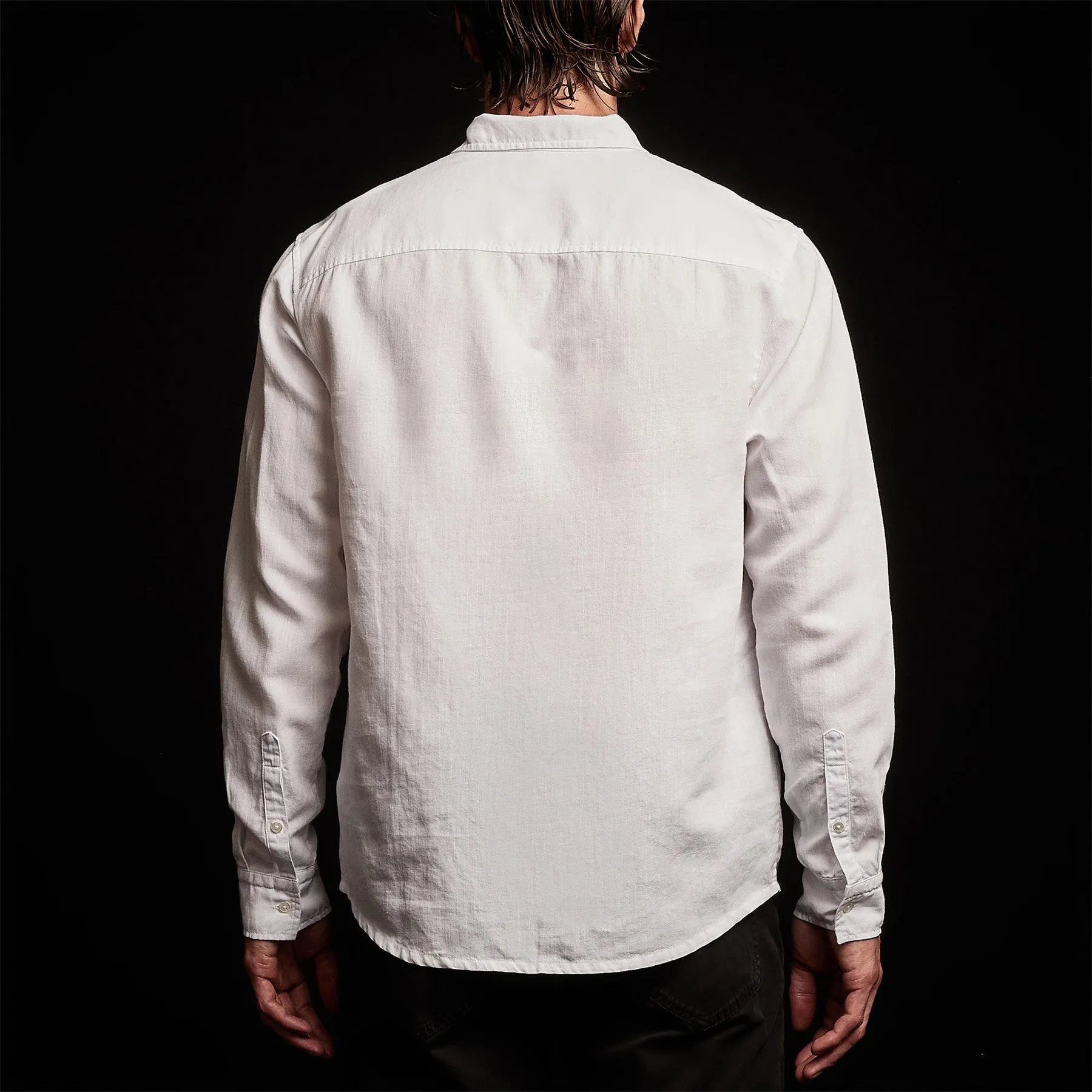 Sierra Cotton Linen Shirt - White