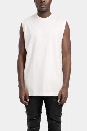 Sleeveless T-Shirt, Off White