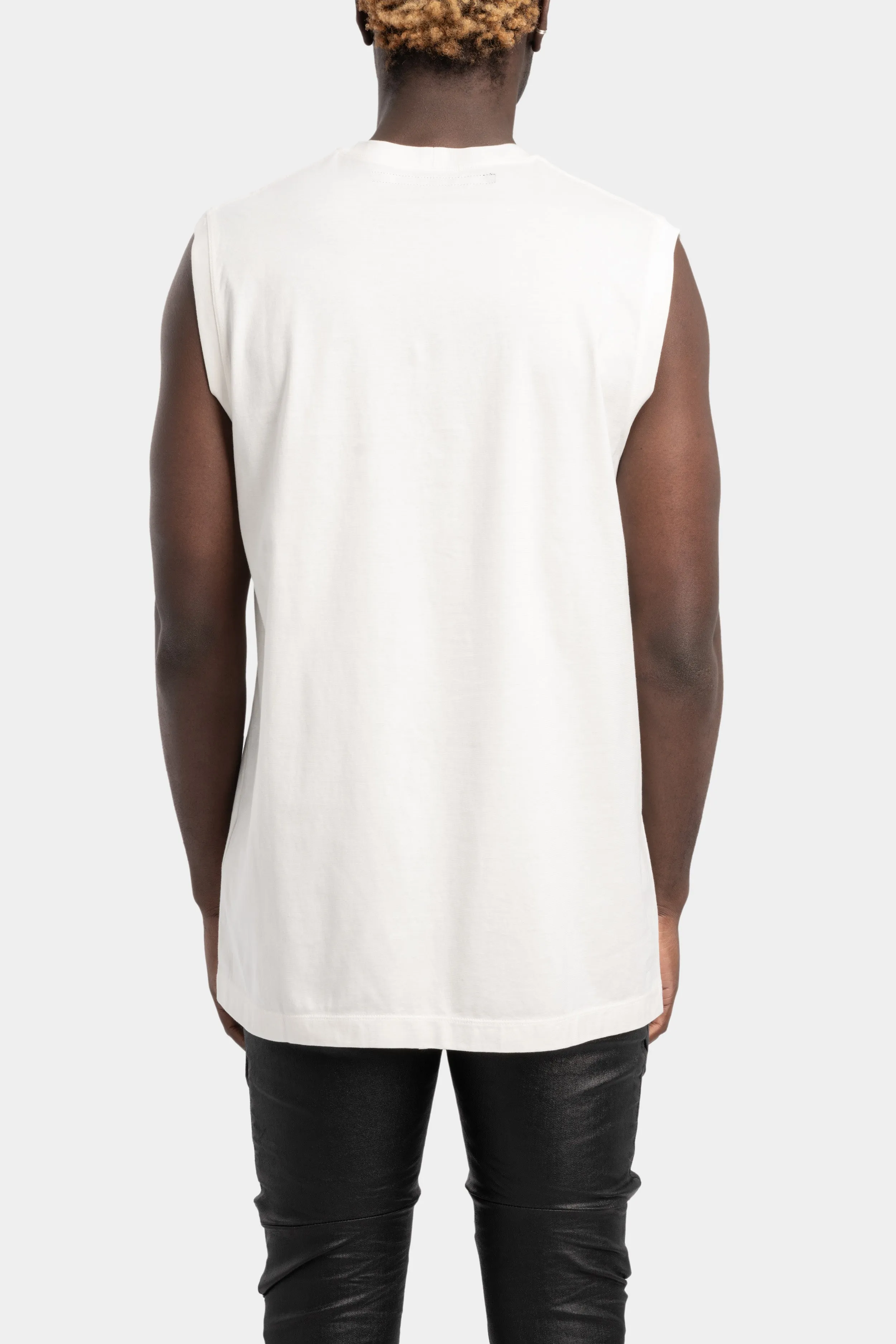 Sleeveless T-Shirt, Off White