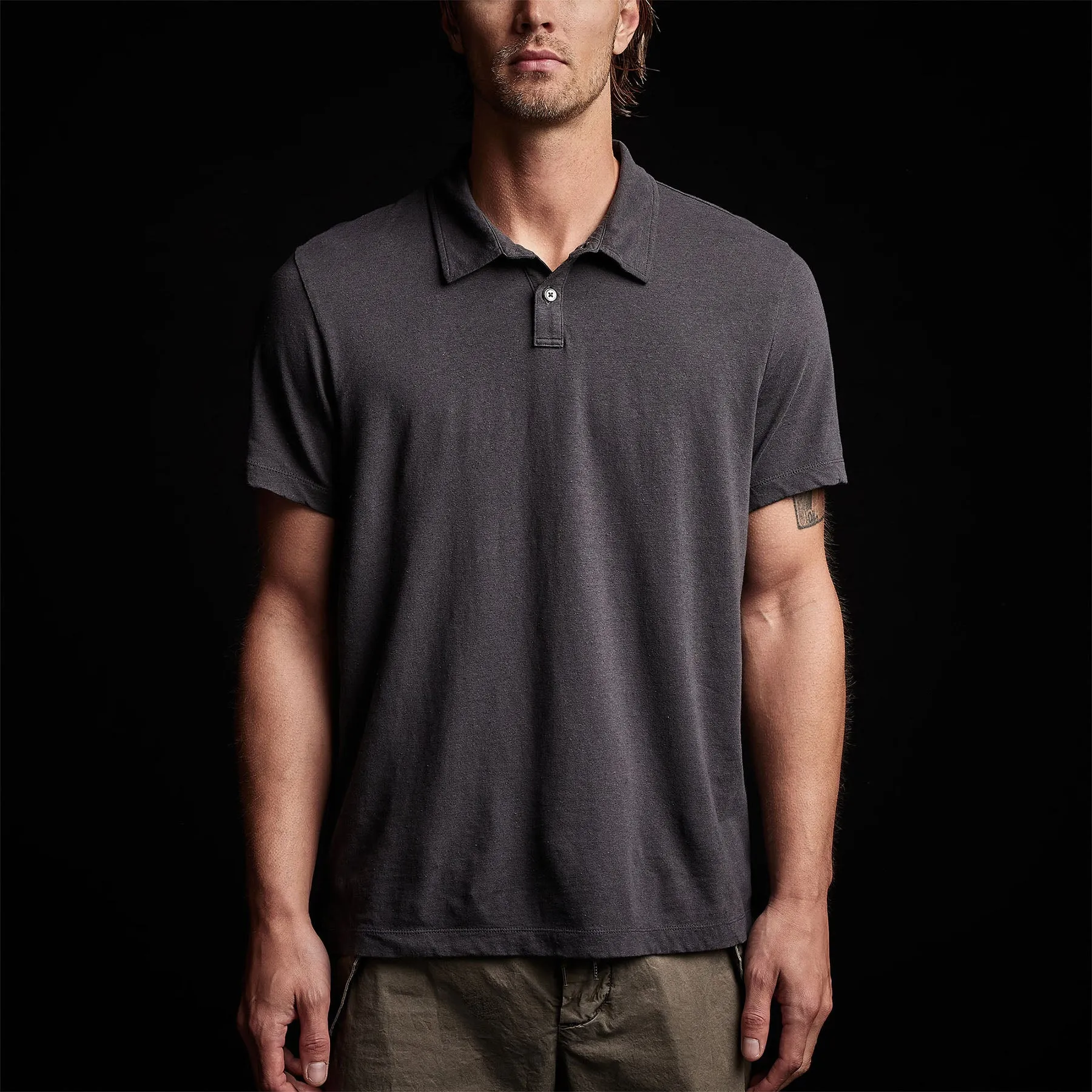 Soft Slub Jersey Short Sleeve Polo - Magma