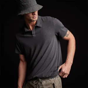 Soft Slub Jersey Short Sleeve Polo - Magma