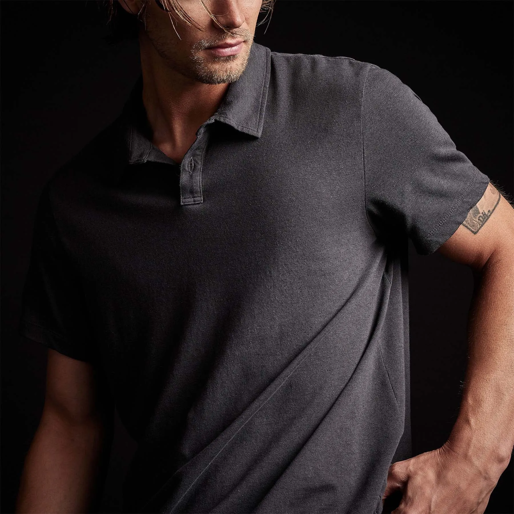 Soft Slub Jersey Short Sleeve Polo - Magma
