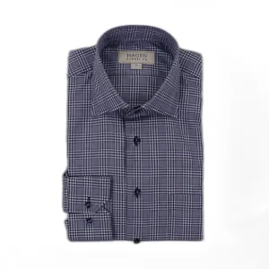 SSA2643 Cotton Cashmere Glen Plaid in Navy