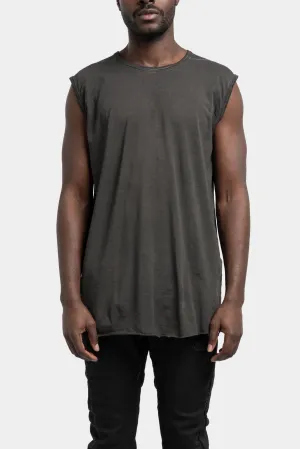 Staple spine sleeveless t-shirt, Plomb Grey