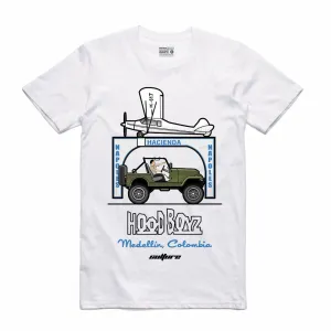 Streetwear on Demand CULTURE PABLO HOOD BOYZ TEE WHITE