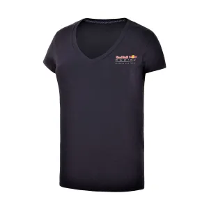 T-SHIRT Ladies Top Red Bull Racing Formula One 1 Team Womens NEW V-Neck Navy XS