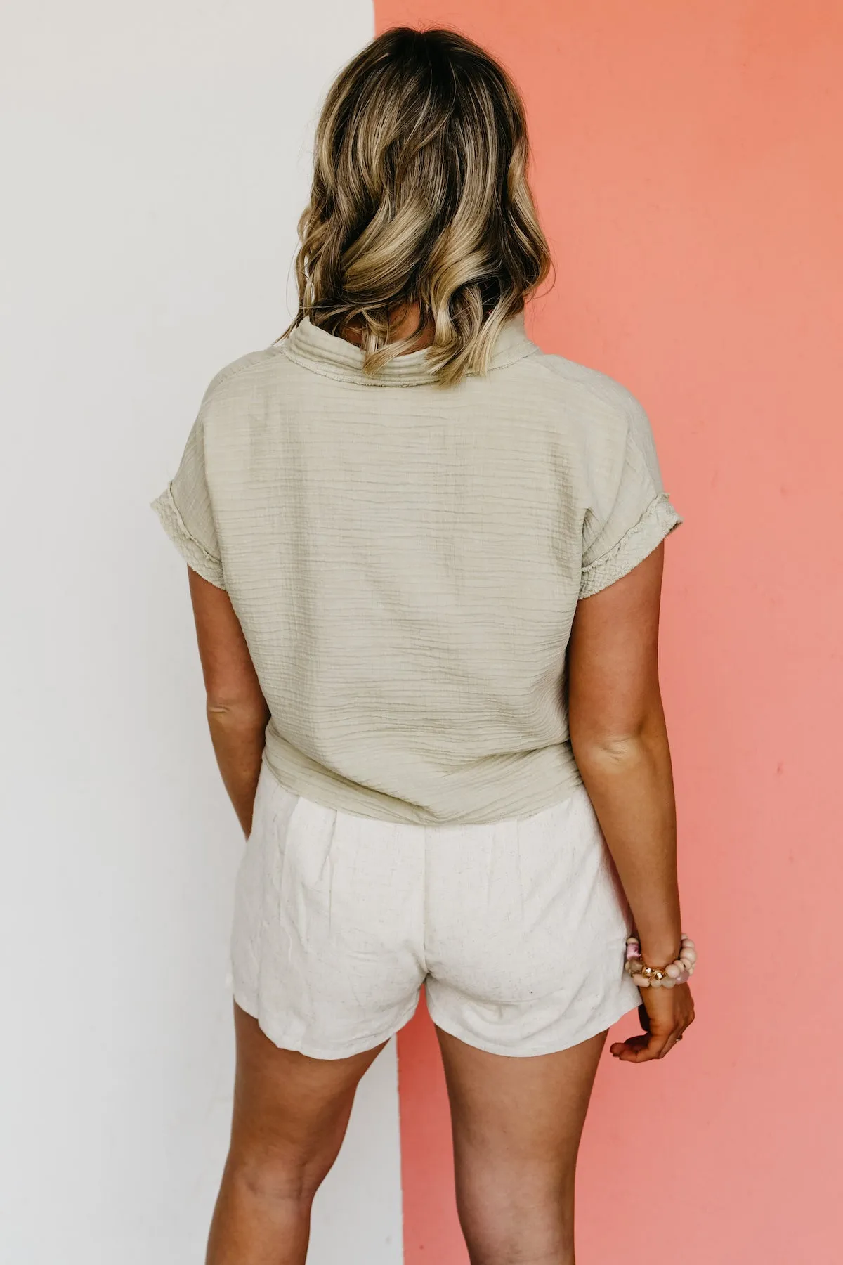 The Hayes Tie Waist Linen Shorts - FINAL SALE