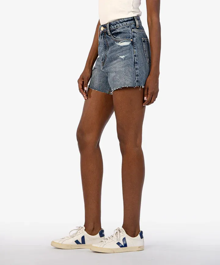 The Taylor High Rise Denim Short - Facilitated