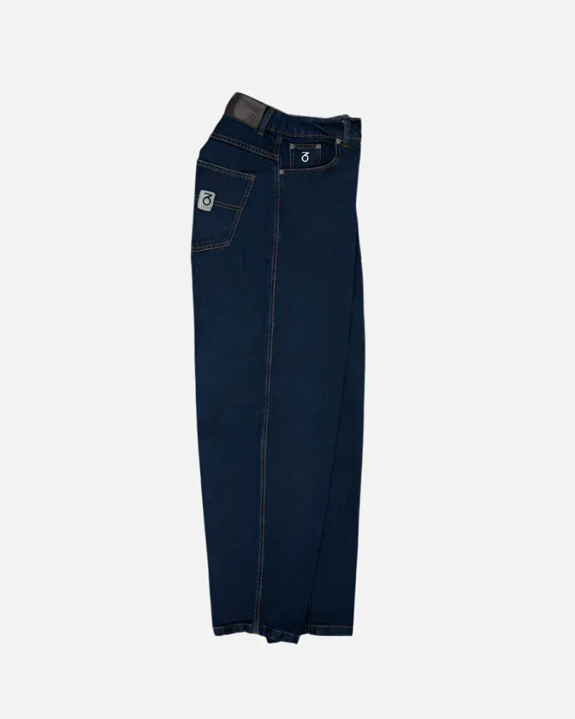 Three Sixty London - Og Baggy Fit Work Denim Jeans - Dark Rinse Blue