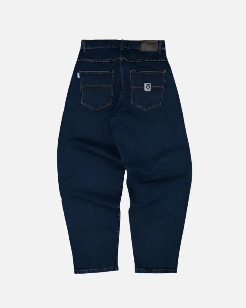 Three Sixty London - Og Baggy Fit Work Denim Jeans - Dark Rinse Blue