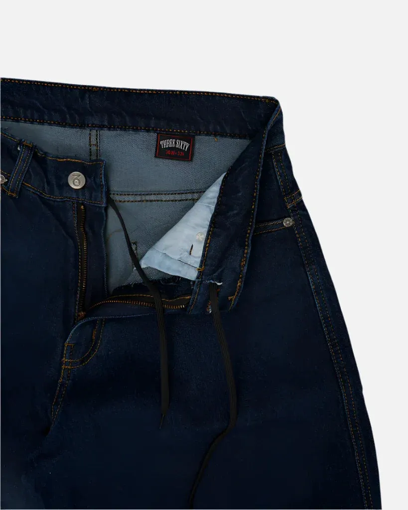 Three Sixty London - Og Baggy Fit Work Denim Jeans - Dark Rinse Blue
