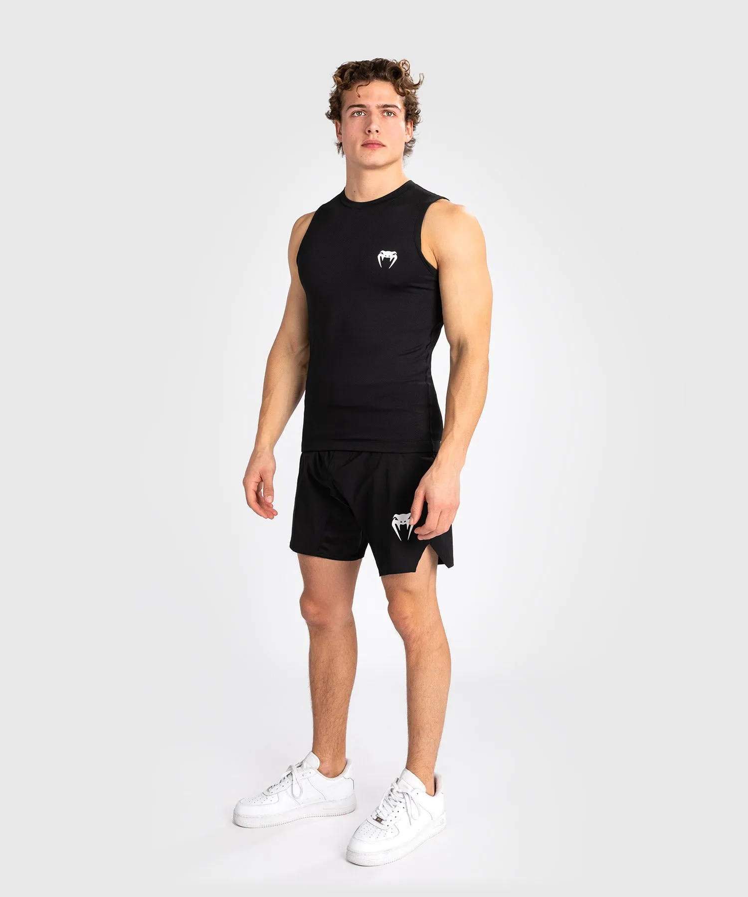 Venum Contender Rashguard senza maniche da uomo - Nero/Bianco