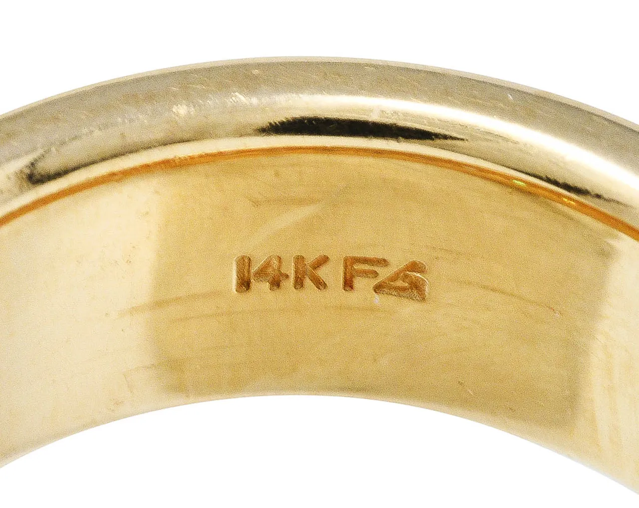 Vintage 1.25 CTW Diamond 14 Karat Gold Men's Wedding Band Ring