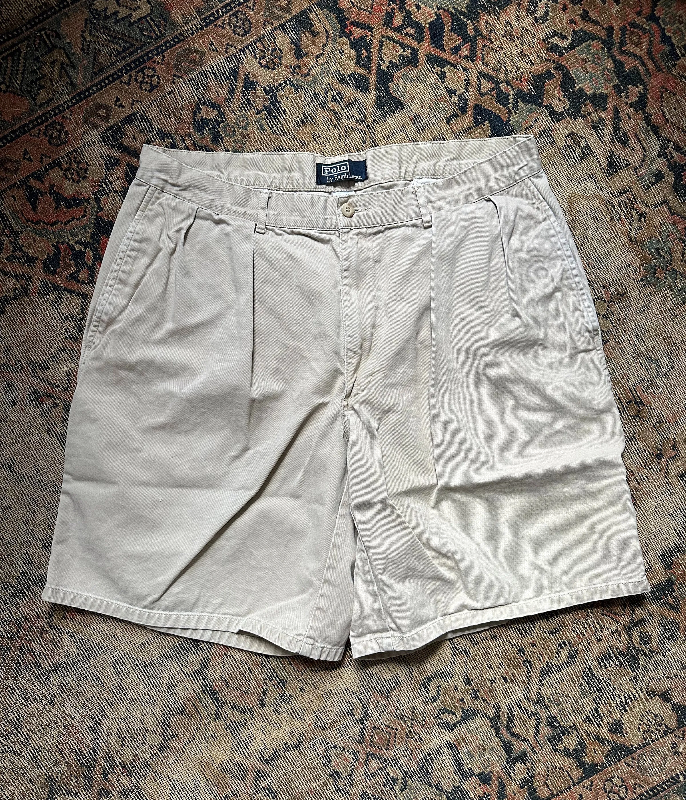 Vintage Polo Chino Pleated Shorts