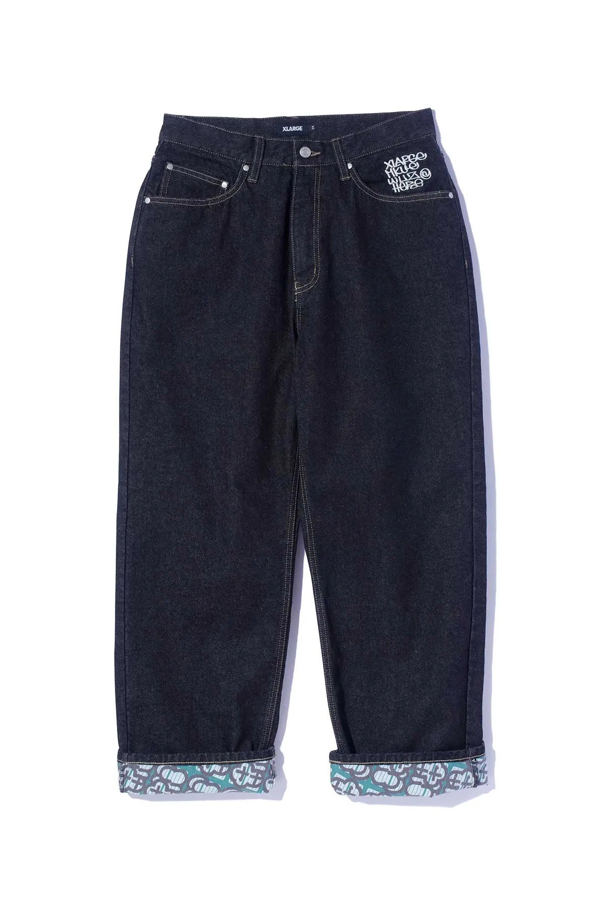 XLARGE × MQ DENIM PANTS - Black
