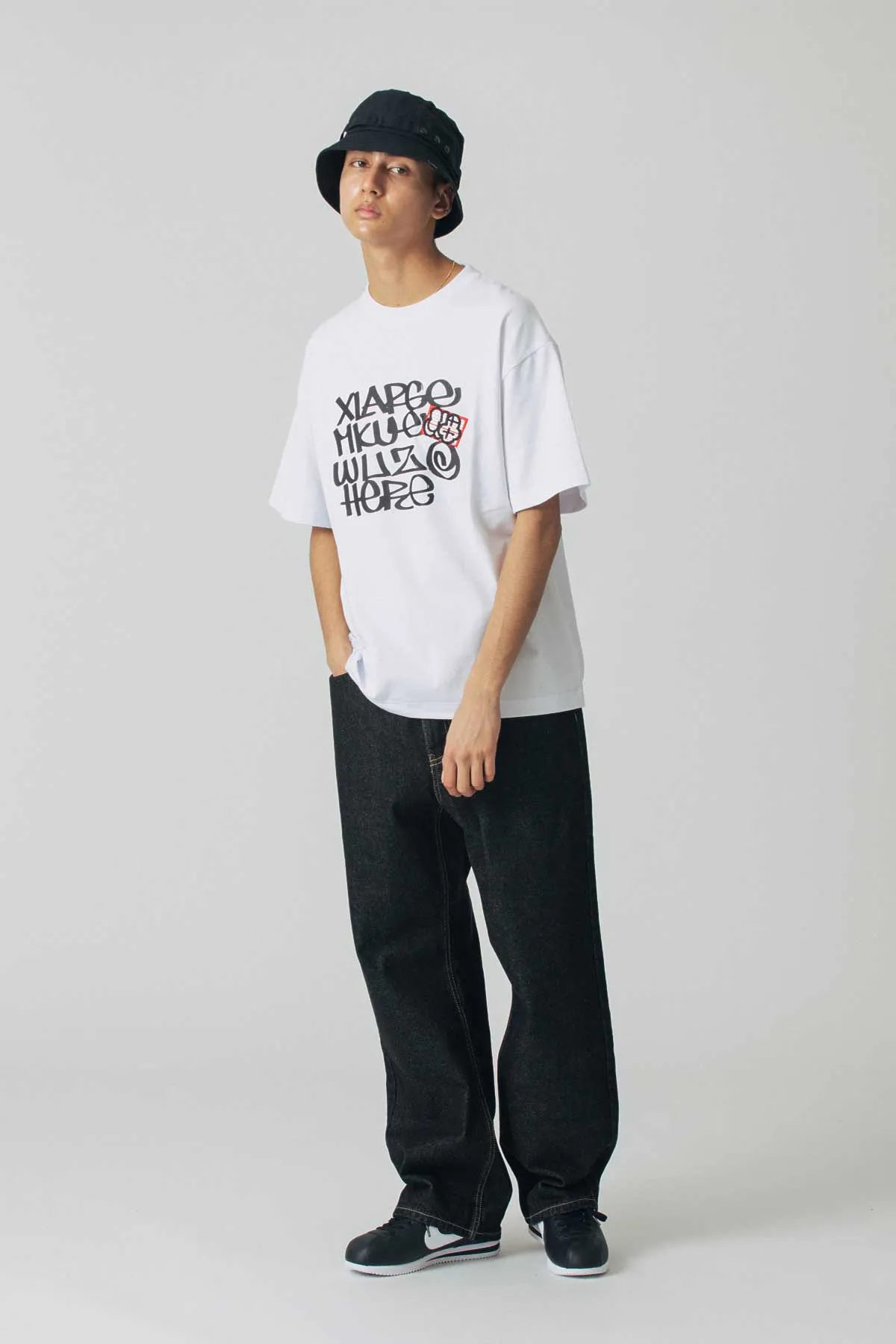 XLARGE × MQ DENIM PANTS - Black